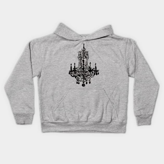 Shabby Chandelier - Chic By Design Kids Hoodie by The Blue Box